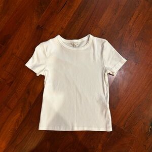 Banana Republic Cream Short Sleeve Tee